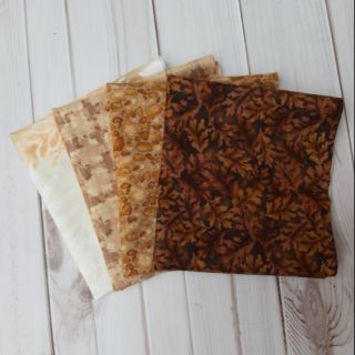 ผ้าจัดเซ็ท4ชิ้น ผ้าcotton100%อเมริกา&amp;ญี่ปุ่น ขนาด27x45cm