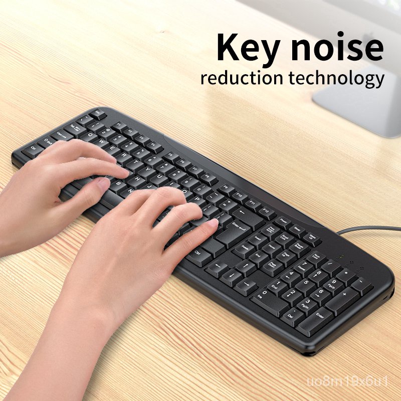 {NEW}Wired Silent Keyboard for Business Office Games Suitable for ...