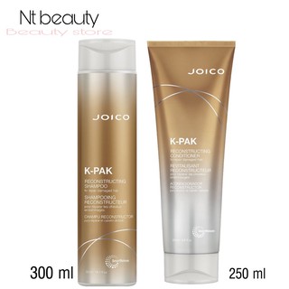 Joico k-pak reconstructing shampoo 300 ml , kpak conditioner 250 ml จอยโก้ เคแพค รีคอนสตรัคติ้ง แชมพู ครีมนวดผม