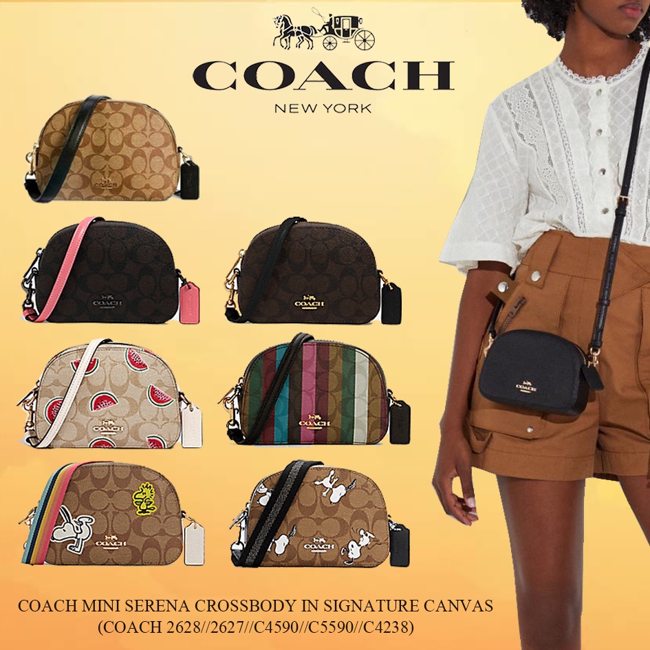 COACH MINI SERENA CROSSBODY IN SIGNATURE CANVAS