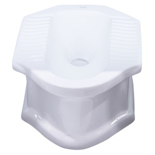 Squatting toilet SQUAT TOILET WITH PLATFORM MOYA 102 WHITE sanitary ware toilet สุขภัณฑ์นั่งยอง สุขภัณฑ์นั่งยองมีฐาน MOY