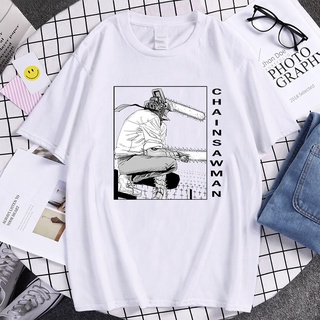 Daily-T เสื้อยืดผู้ เสื้อยืดคอกลม ผ้าฝ้าย พิมพ์ลายการ์ตูนมังงะ tuxinhe Chainsaw Man Denji Kaguya สไตล์วินเทจ พลัสไซซ์