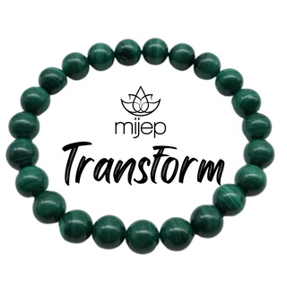 MIJEP Malachite Lucky stone bracelet - Authentic Certified Healing therapy gemstone crystal health bracelet