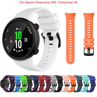 อะไหล่สายนาฬิกาข้อมือซิลิโคนสําหรับ Garmin Forerunner 45S / Forerunner 45