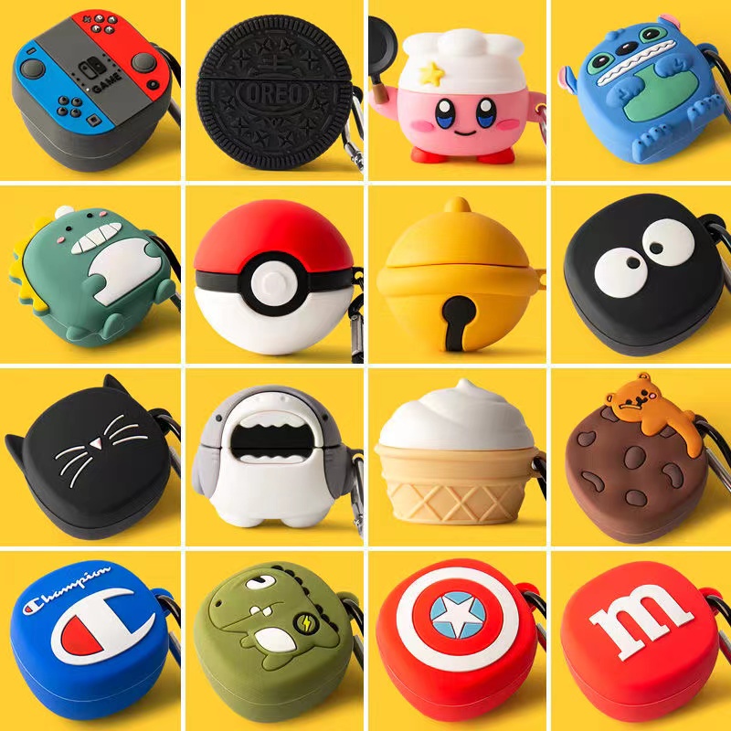 พร้อมส่ง! For  Baseus WM01 Case เคสหูฟัง ลายการ์ตูน สําหรับ Baseus Encok WM01 Casing