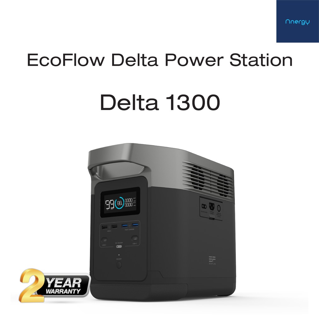POWER STATION แบตเตอรี่สำรองไฟขนาด 1300Wh Fast Recharging Speed สามารถต่อกับแผงโซล่าเซลล์ได้ทันที ใช