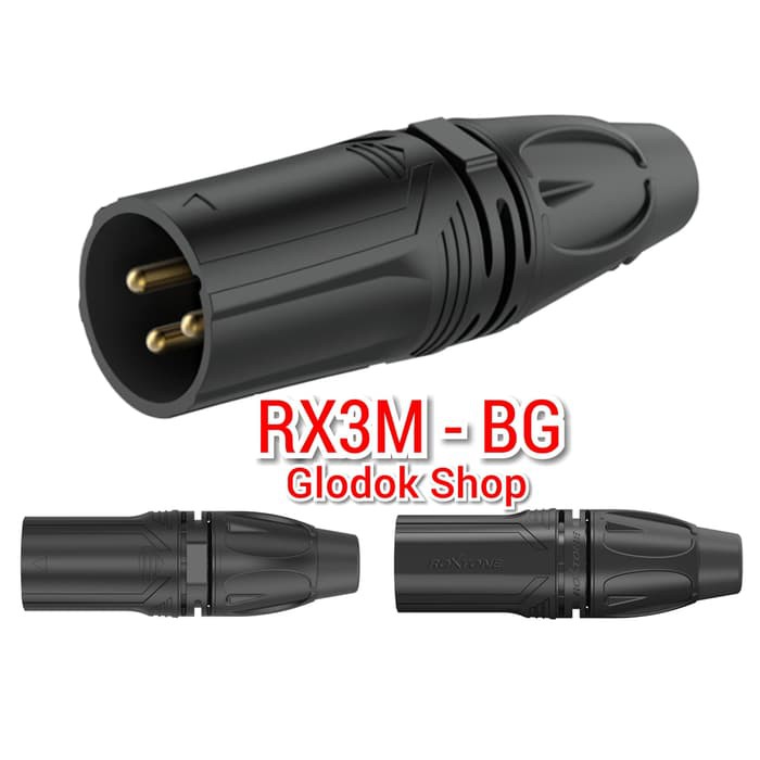 JACK CANON XLR MAN 3 PIN RX3M-BG ROXTONE JACK CANON JACK AUDIO RX3M