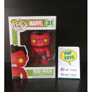 FUNKO POP Marvel Red Hulk 31 Avengers ของแท้ งานเก่าเลิกผลิตแล้ว หายาก แถมกล่องใส มีของพร้อมส่งไม่ต้องรอพรีออเดอ ฮัลค์