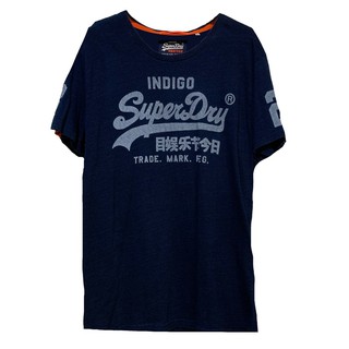 Superdry เสื้อยืดรุ่น Indigo Edition (สีกรมท่า ไซส์ 2XL) Used like new (ซื้อจากช็อปอังกฤษ)