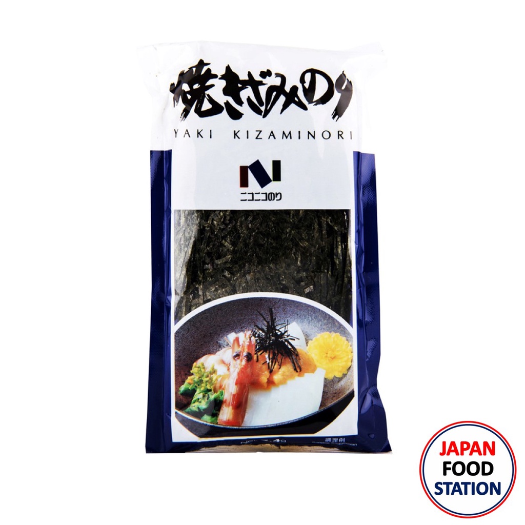 NICO-NICO NORI YAKI KIZAMINORI 7.4G (6111) สาหร่ายทะเลย่างชนิดเส้น JAPANESE SEAWEED สาหร่ายตัดเส้น