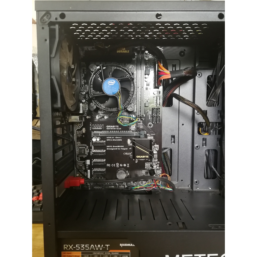 Intel® G4560 (3M 3.50 GHz) แรงพอๆ I3 Gen6+ GA-H110-D3A M.2 ใส่การ์ดจอได้ 6 ใบ