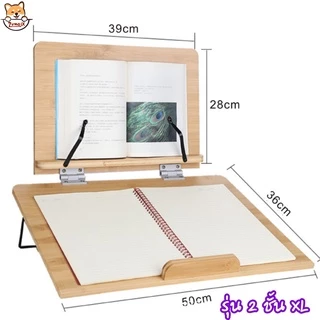 ที่วางหนังสือ2ชั้น ใหญ่สุดในท้องตลาด ปรับระดับได้ ทำจากไม้ Book Stand แท่นวางหนังสือ ที่ตั้งหนังสือ
