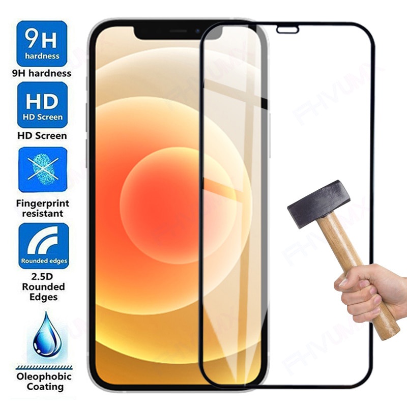 ฟิล์มกระจกสำหรับ iPhone 17e 16 16e 15 12 mini 13 14 11 Pro Max X XS XR กระจกนิรภัย สำหรับ iPhone SE 7 8 6 6S Plus 5S