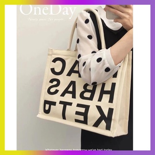 ผ้าใบกระเป๋าใหม่ความจุพื้นผิวนักศึกษาวิทยาลัยในชั้นเรียน totbags