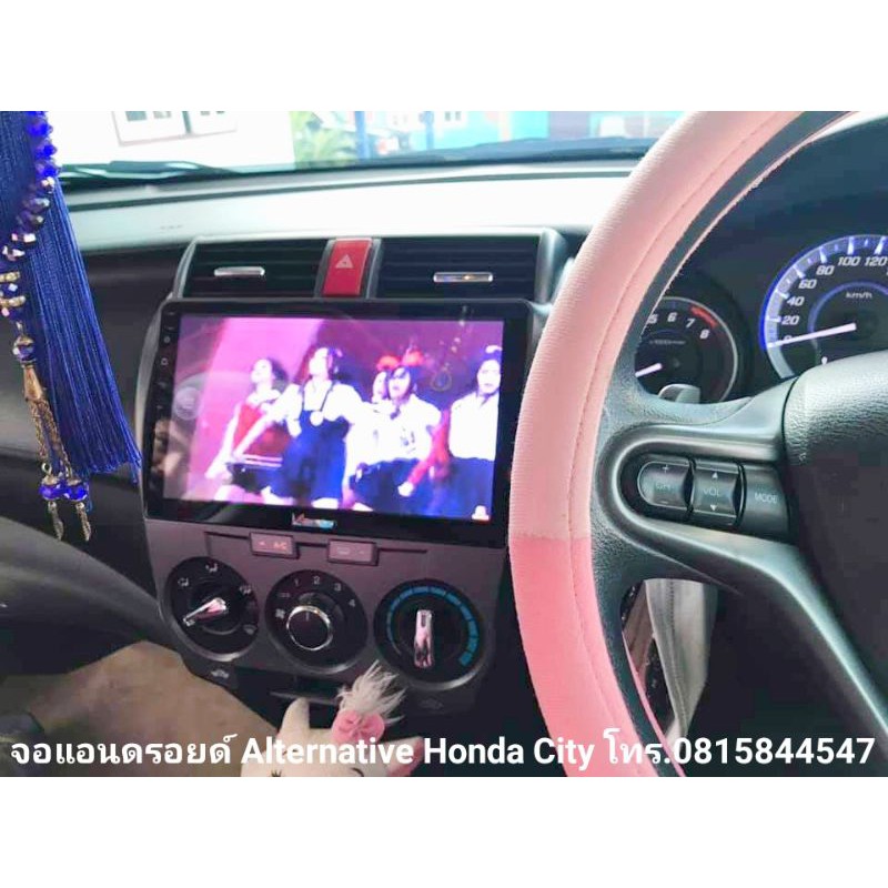 จอตรงรุ่น10นิ้ว HONDA CITY Android V.11 จอแก้วIPS 4Core Ram2/16Gแท้ Wifi GPS เล่นได้2จอ