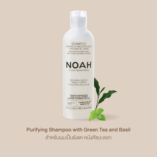 NOAH Purifying shampoo with green tea and basil (250ml)