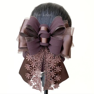 Hair bow โบว์ติดผม เน็ตติดผม เครื่องประดับผม กิ๊บติดผม ริบบิ้นโบว์ แฟชั่น โบว์พยาบาล โบว์ใหญ่ อุปกรณ์ตกแต่งผม เน็ตคลุมผม