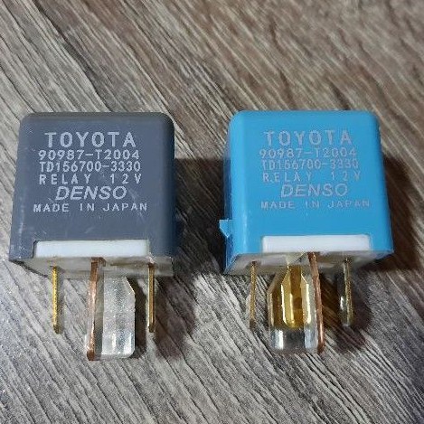 Relay Denso 90987-T2004 / 90987-T4002  4ขา /5ขา แท้ (ใหญ่) 1ตัว​ Made​ in​ Japan รีเลย์ 12VDC
