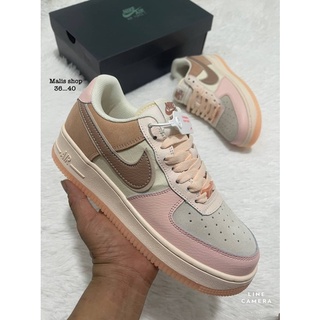 ✅รองเท้าผ้าใบ👞💕ผ้าใบAir Force 1 รองเท้าผ้าใบผู้ชายและผู้หญิง36-40 Hiend มีกล่อง ใบเสร็จ✅