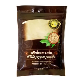 พริกไทยขาวป่น100% ตราผึ้งหลวง (100g) หอมฉุน เผ็ดร้อน ไม่ผสมแป้ง White Pepper Powder สำหรับปรุงอาหาร