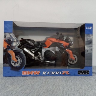 รถมอเตอร์ไซค์ 1:12 BMW K1300R สีส้ม/ดำ