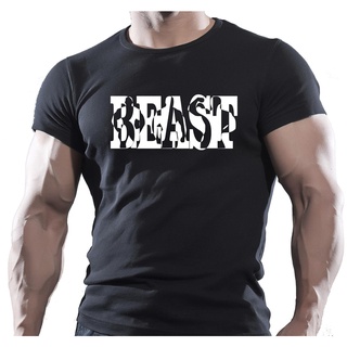 [S-5XL] เสื้อยืด ผ้าฝ้าย 100% พิมพ์ลาย Crossfit beast ขนาดใหญ่ แฟชั่นสําหรับผู้ชาย ใส่ออกกําลังกาย เพาะกาย