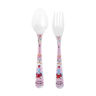ชุดช้อนส้อมเมลามีน SUPERWARE KITTY MY DAY 2ชิ้น/ชุดMELAMINE CUTLERY SET SUPERWARE KITTY MY DAY 2PCS/SET
