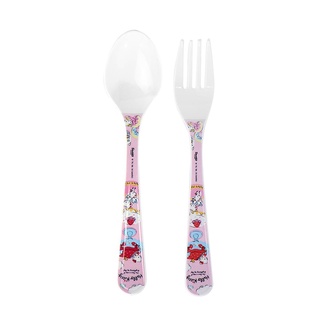 ชุดช้อนส้อมเมลามีน SUPERWARE KITTY MY DAY 2ชิ้น/ชุดMELAMINE CUTLERY SET SUPERWARE KITTY MY DAY 2PCS/SET