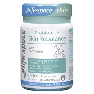 Life Space Probiotic + Skin Rebalance 30 Capsules