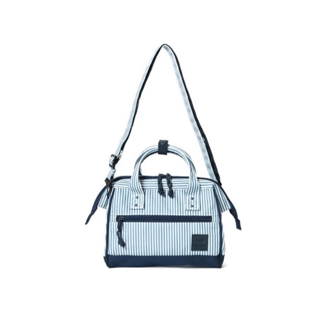 กระเป๋าสะพายไหล่ Anello MINI N/C Classic 2Way SLIM Mini Shoulder Bag PL_AT-H2021 - STRIPE NAVY พร้อมส่ง