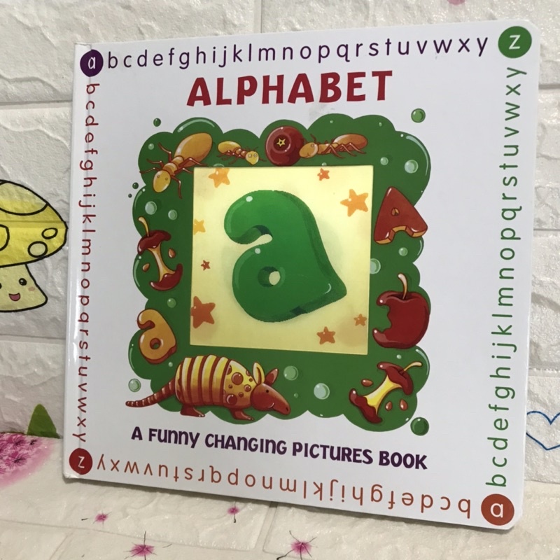 ALPHABET A FUNNY CHANGING PICTURES BOOK (board book )-BC3