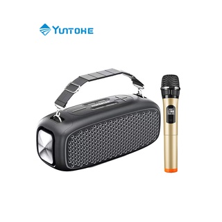 Yuntonghe ลำโพงบลูทูธ ลำโพง Bluetooth พกพา Bluetooth Speaker (รองรับไมโครโฟน/บลูทูธ/USB/การ์ด TF )