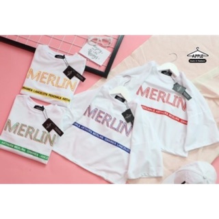 🎖NEW ARRIVAL x CROP COLLECTTION🎖 💈เสื้อครอป เทป MERLIN💈 สกรีนสวยมาก📌ห้ามพลาดเลยทีเดียว ⚡️⚡️