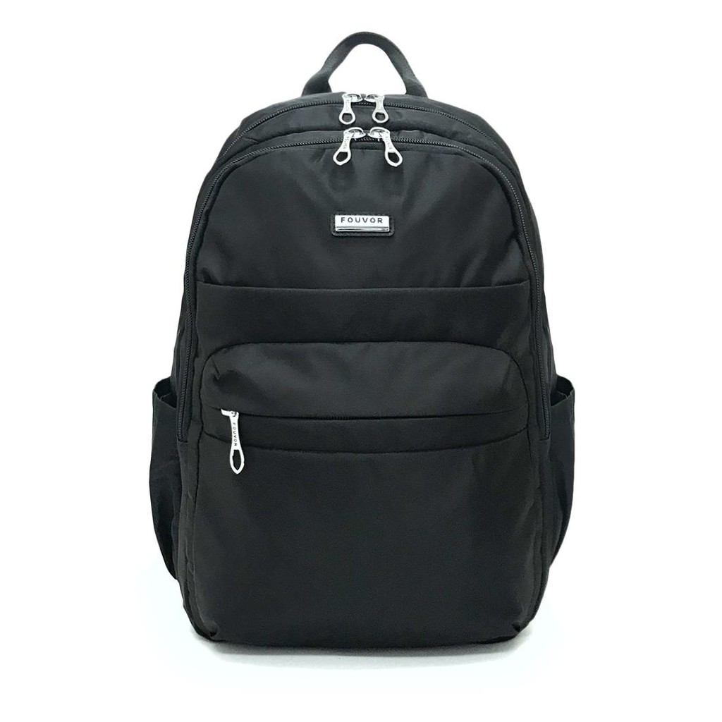☌▧♙FOUVOR กระเป๋าเป้ Quinnรุ่น 2800-22 (สีดำ)