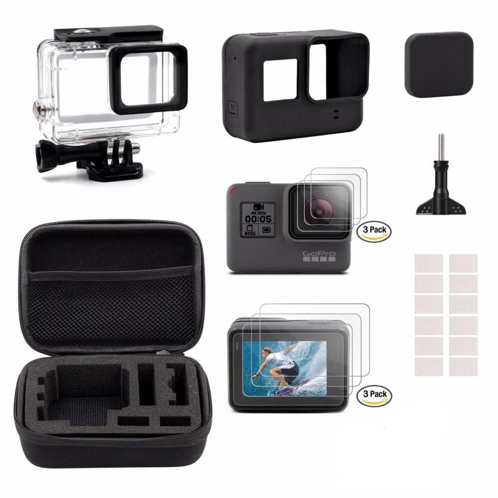 Gopro Hero 7 6 5 Black Kit Bag Housing Case Screen Protector Silicone Lens Cover Mznx Shopee Thailand