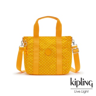 Kipling ของแท้ 💯% รุ่น Asseni MINI ลาย Soft Dot Yellow ถือน่ารักๆ มาพร้อมสายยาวอีกเส้นเปลี่ยนเป็นกระเป๋าสะพายเฉียงได้ค่ะ