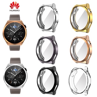 ตัวป้องกันหน้าจอ Tpu เต็มรูปแบบ สําหรับ Huawei Watch GT3 Pro 46 มม. Huawei GT3 Pro 43 มม. เคสใส เคสกันกระแทก