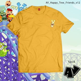 ชุดเซ็ต 2 ชิ้น - สินค้า AV แฮปปี้ทรีเพื่อน tshirt การ์ตูน Anthropomorphic กอด Tshirt v12 สําหรับผู้