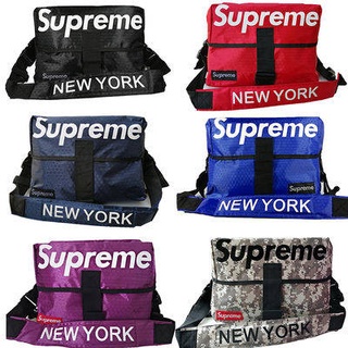 กระเป๋าคาดเอว กระเป๋าคาดอก ☂เวอร์ชั่นเกาหลีของ Supreme School Bag นักเรียนหญิงจูเนียร์โรงเรียนมัธยมเด็กเทรนด์ผ้าใบกลางคื