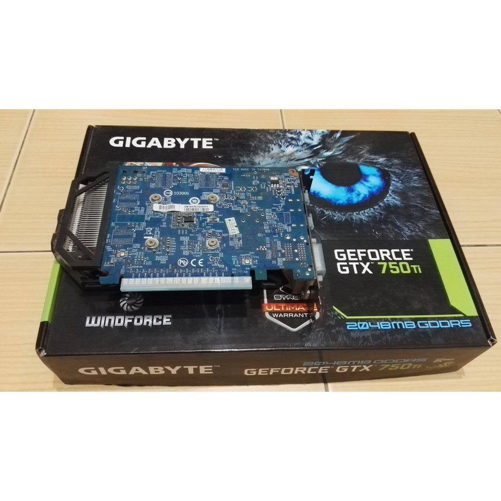 Gigabyte Gtx 750 Ti Windforce 2x Oc 2gb สภาพใหม่พรอ้มกล่อง Somsakdaa Thaipick 