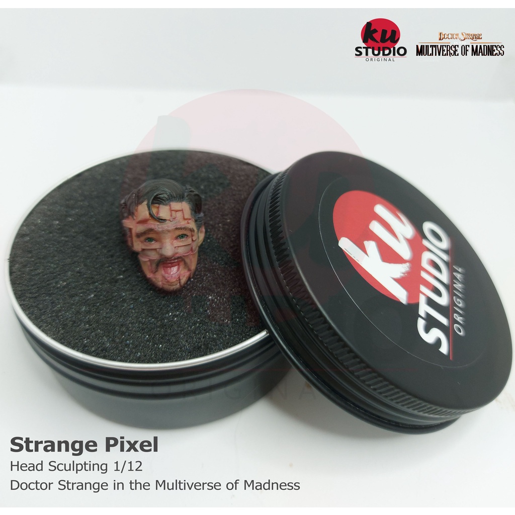 Doctor Strange Strange Pixel Head Sculpting 1/12 doctor strange multiverse of madness