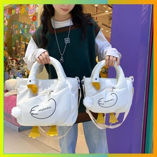 Canvas Bag Cartoon Personalized Handbody Capacity Bag Bag