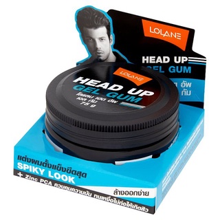 🔥สินค้าขายดี!! โลแลน เฮด อัพ สไปกี้ ลุค ผลิตภัณฑ์จัดแต่งทรงผม 75กรัม Lolane Head Up Spiky Look Gel Gum 75g