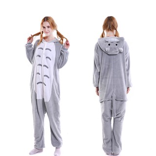 Unisex ผู้หญิงชุดนอนผู้ใหญ่ Totoro Kigurumi ชุดคอสเพลย์ชุดนอนสัตว์ Pjs