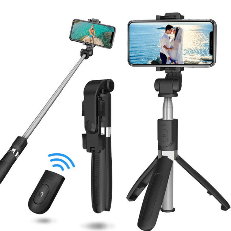 Wireless Bluetooth-compatible Extendable Selfie Stick Tripod for Phone ...