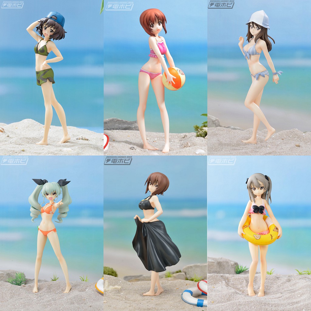 [ฟิกเกอร์แท้] Girls und Panzer der Film - Miho / Maho / Yukari / Anchovy / Mika / Alice - PM Figure 