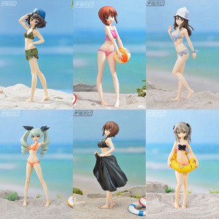 [ฟิกเกอร์แท้] Girls und Panzer der Film - Miho / Maho / Yukari / Anchovy / Mika / Alice - PM Figure (SEGA)