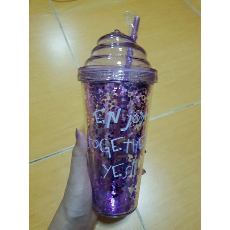 แก้วน้ำกลิตเตอร์  Mini Mono