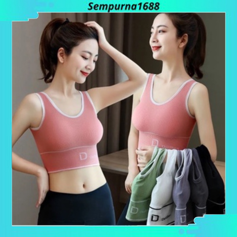 ผู้หญิง Push Up สปอร์ตบราชุดชั้นในยิมไม่มีลวดเซ็กซี่นําเข้า Perfect1688