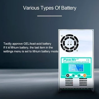 MPPT Solar Charge Controller 60A โซล่าชาร์เจอร์ 12V/24V/36V/48V ตัวควบคุมพลังงานแสงอาทิตย์อัตโนมัติ Max PV 190 VDC